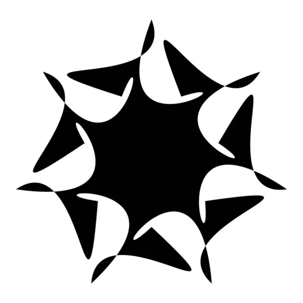 Unik Abstrakt Konstnärlig Radiell Och Geometrisk Mandala Vektor Illustration — Stock vektor