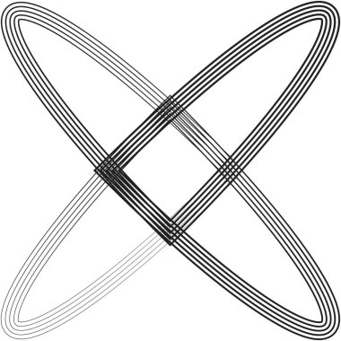 Soyut klipsli sanat, motif. Soyut vektör illüstrasyon ögesi