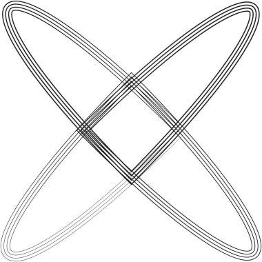 Soyut klipsli sanat, motif. Soyut vektör illüstrasyon ögesi