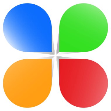 Uzaysal, üç boyutlu soyut geometri simgesi ve boş uzay. Sunum, bilgi tasarımı ögesi, vektör illüstrasyonu, Clip sanatı grafikleri