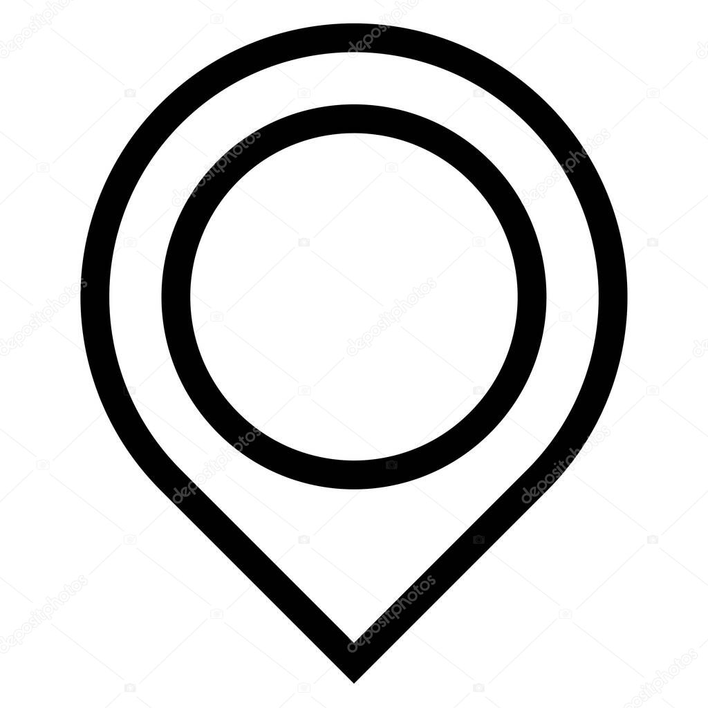 Map marker, map pin, location icon, vector illustration, Clip art graphics