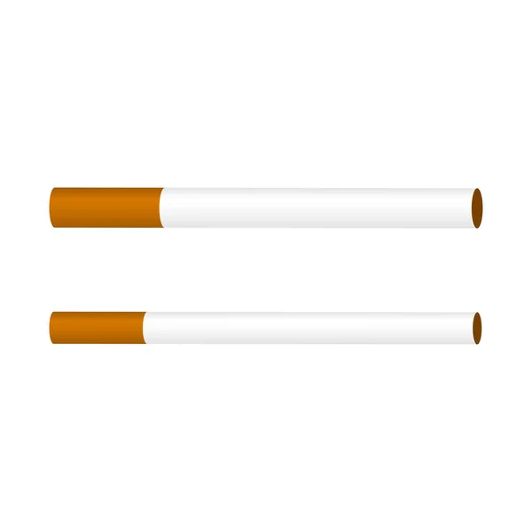 Zigarette Tabaksymbol Vektorillustration Clip Art Grafiken — Stockvektor