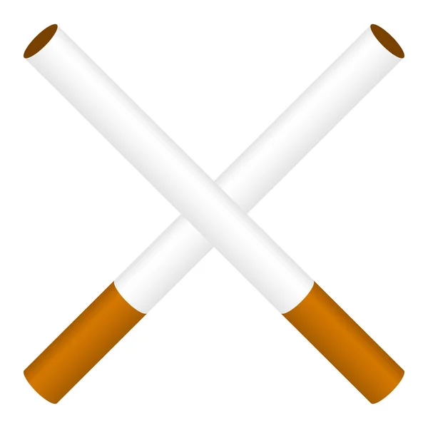Сигарета Значок Тютюну Векторні Ілюстрації Кліп Арт Графіка — стоковий вектор
