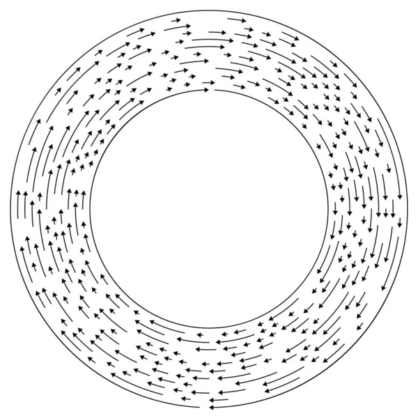 Spinnende Pfeile Kreis Einfache Vektorgrafik — Stockvektor