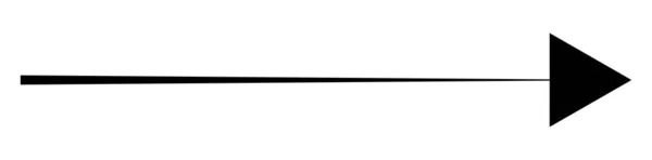 Zwarte Pijl Naar Rechts Pijlvormelement — Stockvector