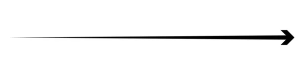 Zwarte Pijl Naar Rechts Pijlvormelement — Stockvector