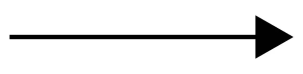 黒い矢印が右を指している 矢印の形状要素 — ストックベクタ