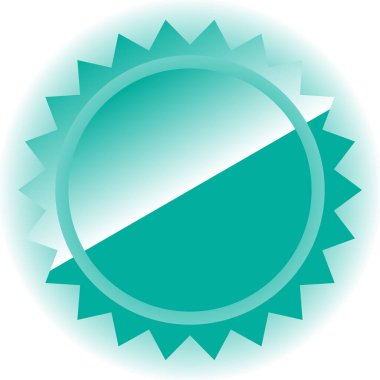 Parlak ve parlak vektör çizimi şekli. Etiket modern simgesi