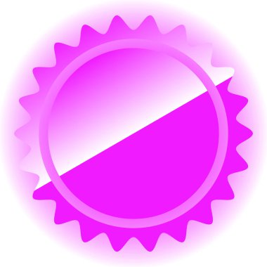 Parlak ve parlak vektör çizimi şekli. Etiket modern simgesi