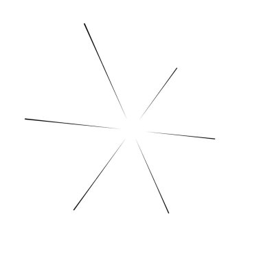 Radyal, yayılan çizgi yıldız patlaması, havai fişek etkisi vektörü