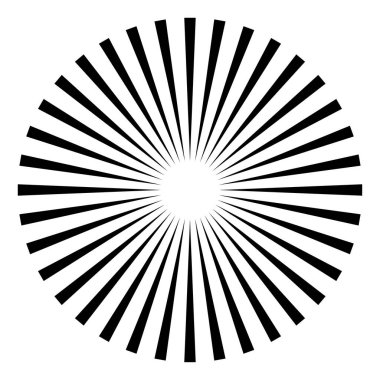 Radyal, yayılan çizgi yıldız patlaması, havai fişek etkisi vektörü