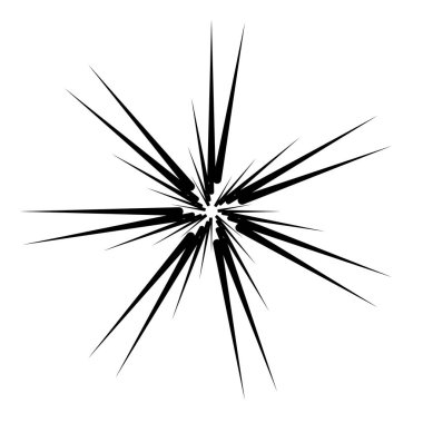 Radyal, yayılan çizgi yıldız patlaması, havai fişek etkisi vektörü
