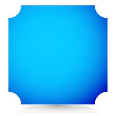 Boş renkli düğme, pankart şekilleri