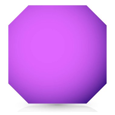 Boş renkli düğme, pankart şekilleri