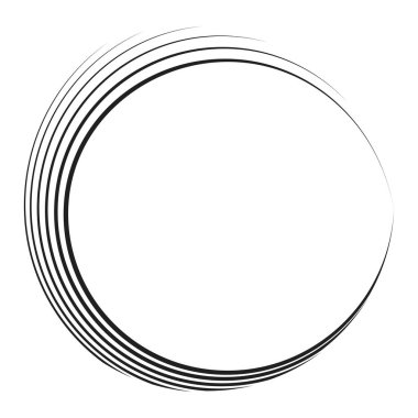 Radikal soyut geometrik daire tasarım elementi. Dairesel şekil tasarımı