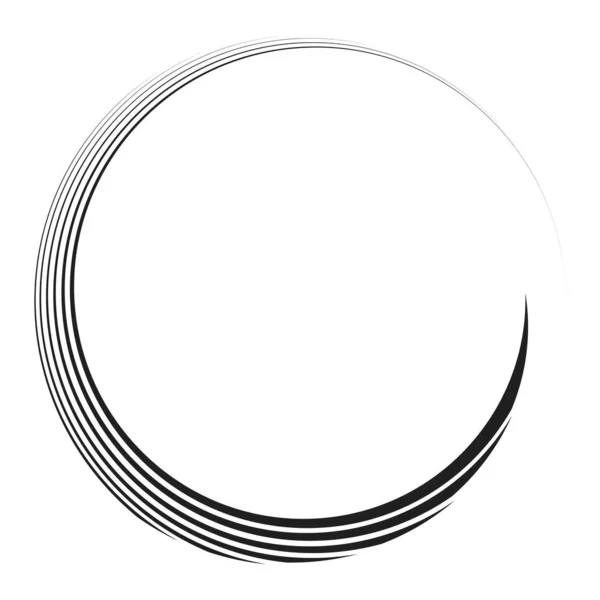 Elemento Desenho Geométrico Abstrato Radial Design Forma Circular —  Vetores de Stock