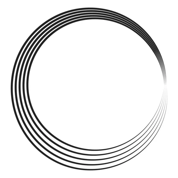 Elemento Desenho Geométrico Abstrato Radial Design Forma Circular —  Vetores de Stock