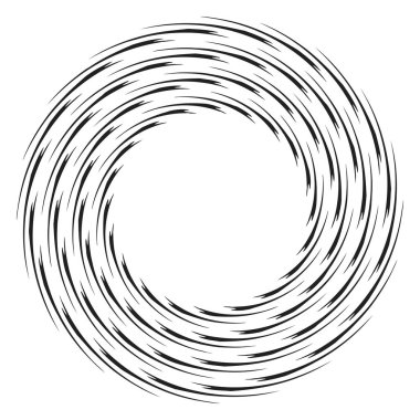 Geometrik soyut çember, dairesel element vektör çizimi