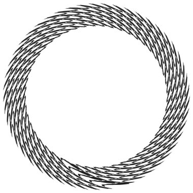 Geometrik soyut çember, dairesel element vektör çizimi