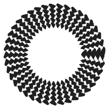 Geometrik soyut çember, dairesel element vektör çizimi