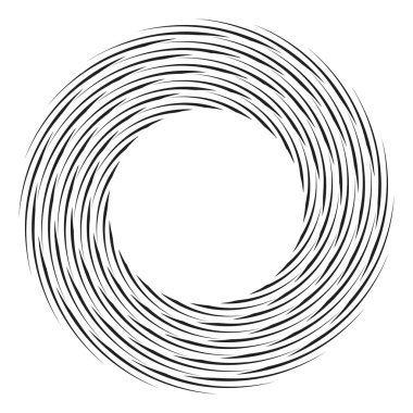Geometrik soyut çember, dairesel element vektör çizimi