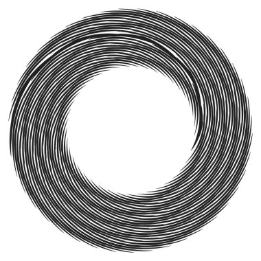 Geometrik soyut çember, dairesel element vektör çizimi