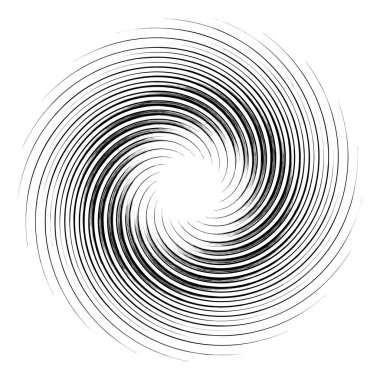 Geometrik soyut çember, dairesel element vektör çizimi