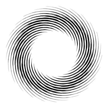 Geometrik soyut çember, dairesel element vektör çizimi