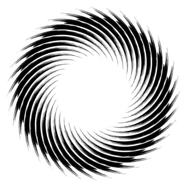 Geometrik soyut çember, dairesel element vektör çizimi