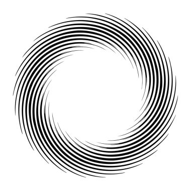 Geometrik soyut çember, dairesel element vektör çizimi