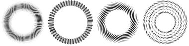 Geometrik soyut çember, dairesel element vektör çizimi