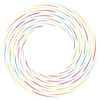 Geometrik soyut çember, dairesel element vektör çizimi