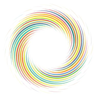 Geometrik soyut çember, dairesel element vektör çizimi