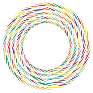 Geometrik soyut çember, dairesel element vektör çizimi