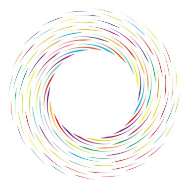 Geometrik soyut çember, dairesel element vektör çizimi