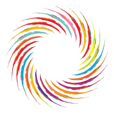 Geometrik soyut çember, dairesel element vektör çizimi