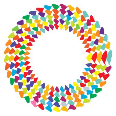 Geometrik soyut çember, dairesel element vektör çizimi