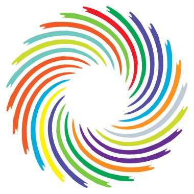 Geometrik soyut çember, dairesel element vektör çizimi