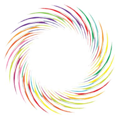 Geometrik soyut çember, dairesel element vektör çizimi