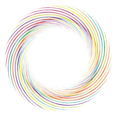 Geometrik soyut çember, dairesel element vektör çizimi