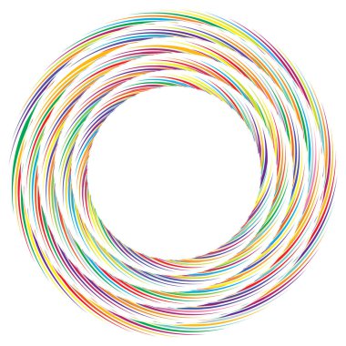 Geometrik soyut çember, dairesel element vektör çizimi