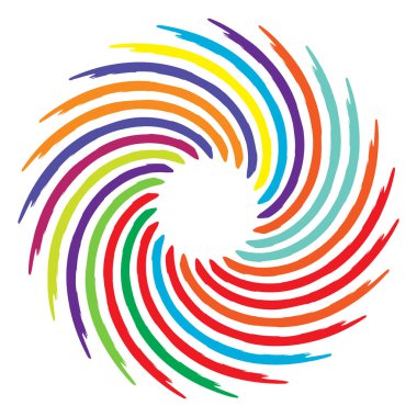 Geometrik soyut çember, dairesel element vektör çizimi