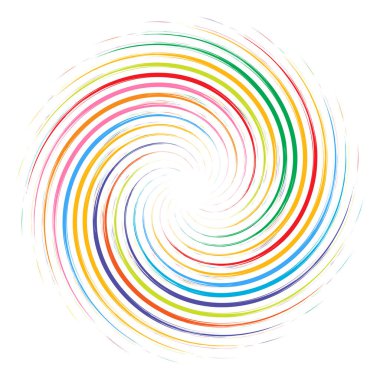 Geometrik soyut çember, dairesel element vektör çizimi