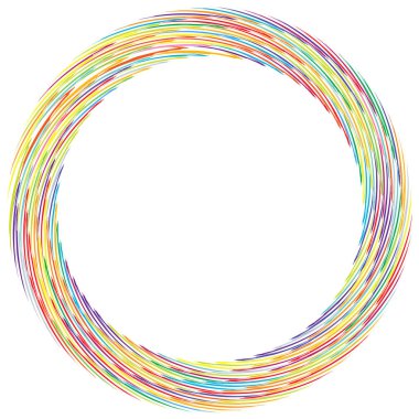 Geometrik soyut çember, dairesel element vektör çizimi