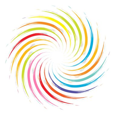 Geometrik soyut çember, dairesel element vektör çizimi