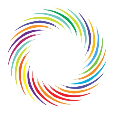 Geometrik soyut çember, dairesel element vektör çizimi