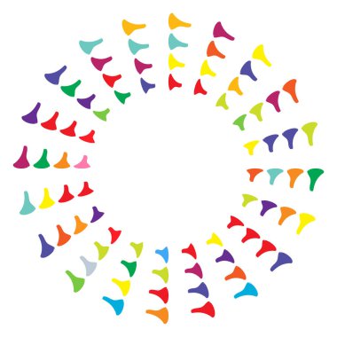 Geometrik soyut çember, dairesel element vektör çizimi