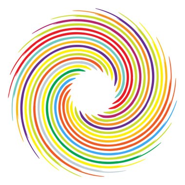 Geometrik soyut çember, dairesel element vektör çizimi