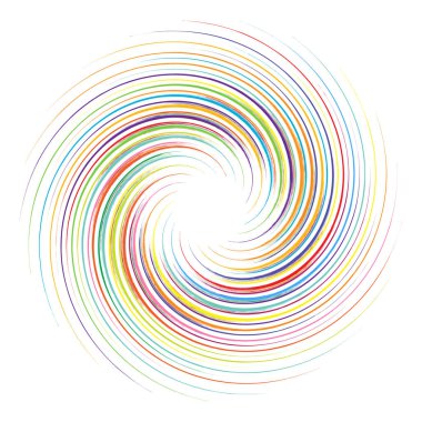 Geometrik soyut çember, dairesel element vektör çizimi