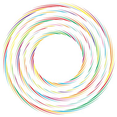 Geometrik soyut çember, dairesel element vektör çizimi